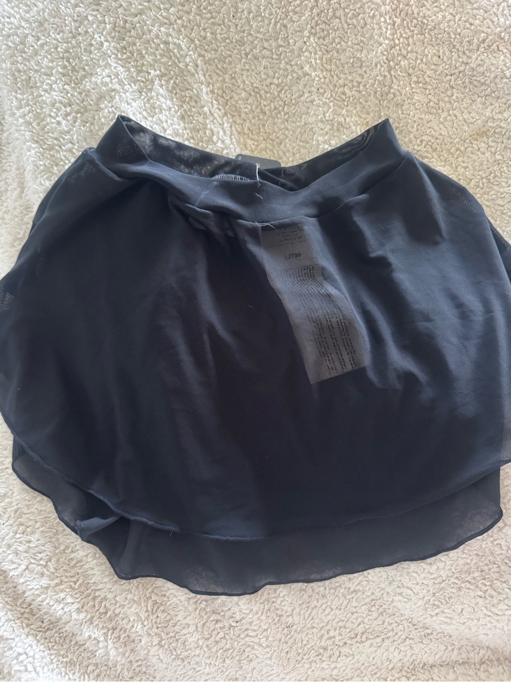 Black So Danca Ballet Skirt - Girls Size 12/14